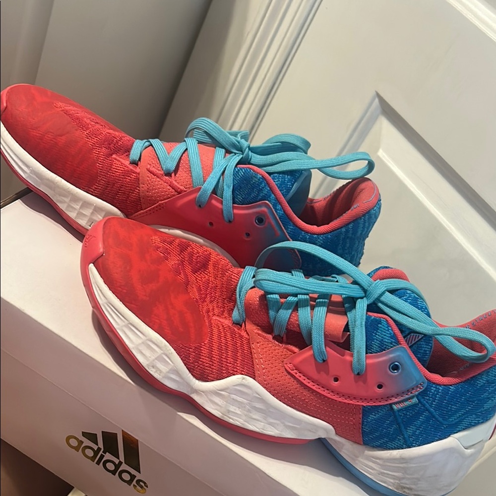 Adidas Red and Blue Sneakers